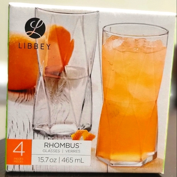 Libbey Other - LIBBEY Rhombus Drinking Glasses Collection